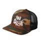 DJ Quik Embroidered Logo "Camo/Black" Trucker Hat