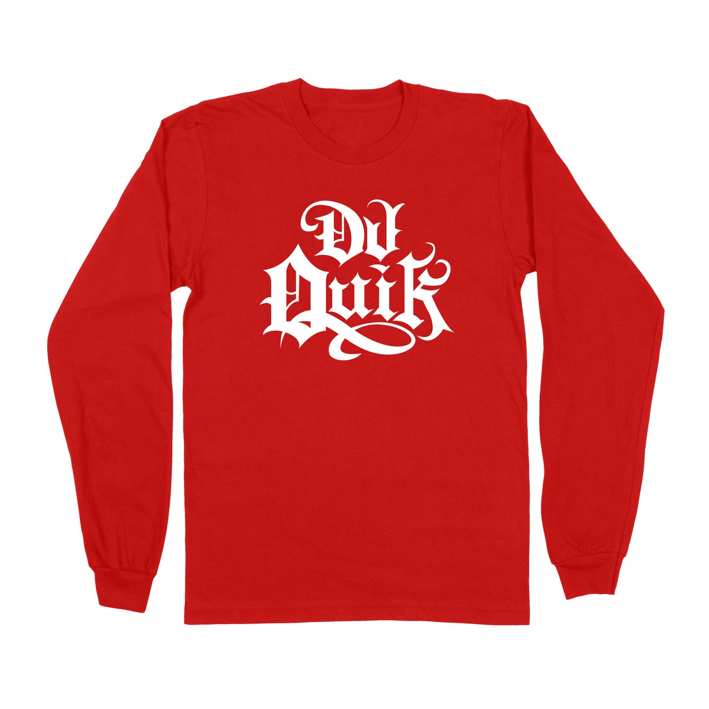 Dj Quik "Classic Logo" Long Sleeve Red,