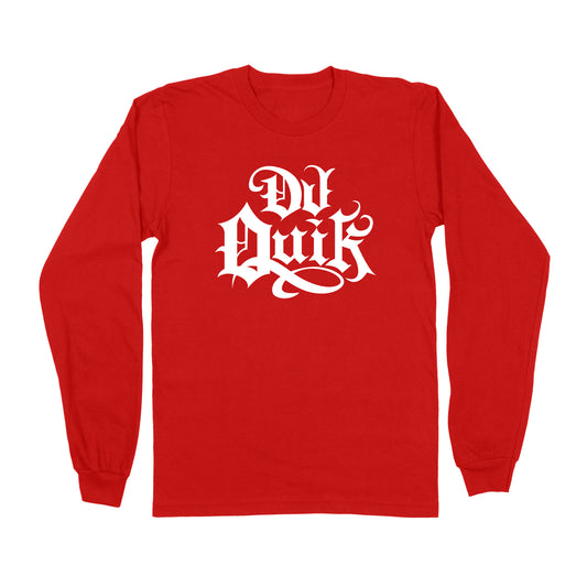 Dj Quik "Classic Logo" Long Sleeve Red