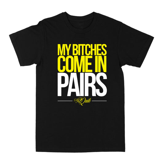 DJ Quik "Pairs" Tee Black,
